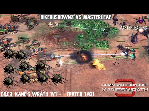 [C&C3: Kane's Wrath] -  Bikerushownz Vs masterleaf (Patch 1.03)