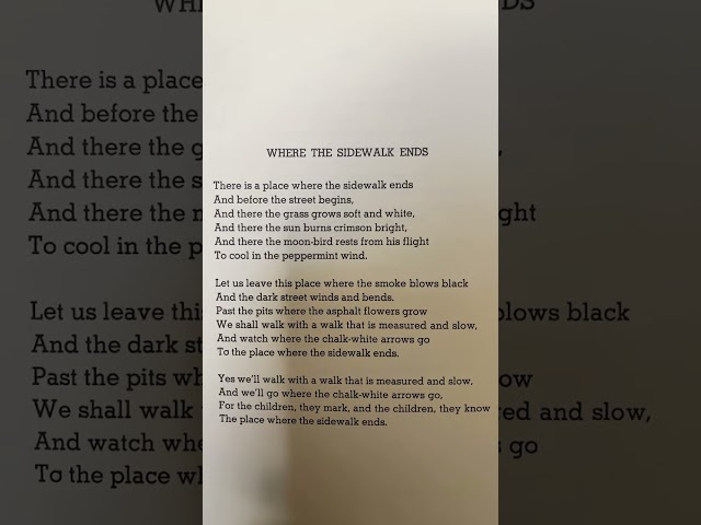 Vídeo relacionado con Where the Sidewalk Ends