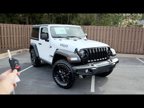 Thumbnail for 2021 Jeep Wrangler Willys: Start Up, Test Drive, Walkaround, POV and Review by Willys