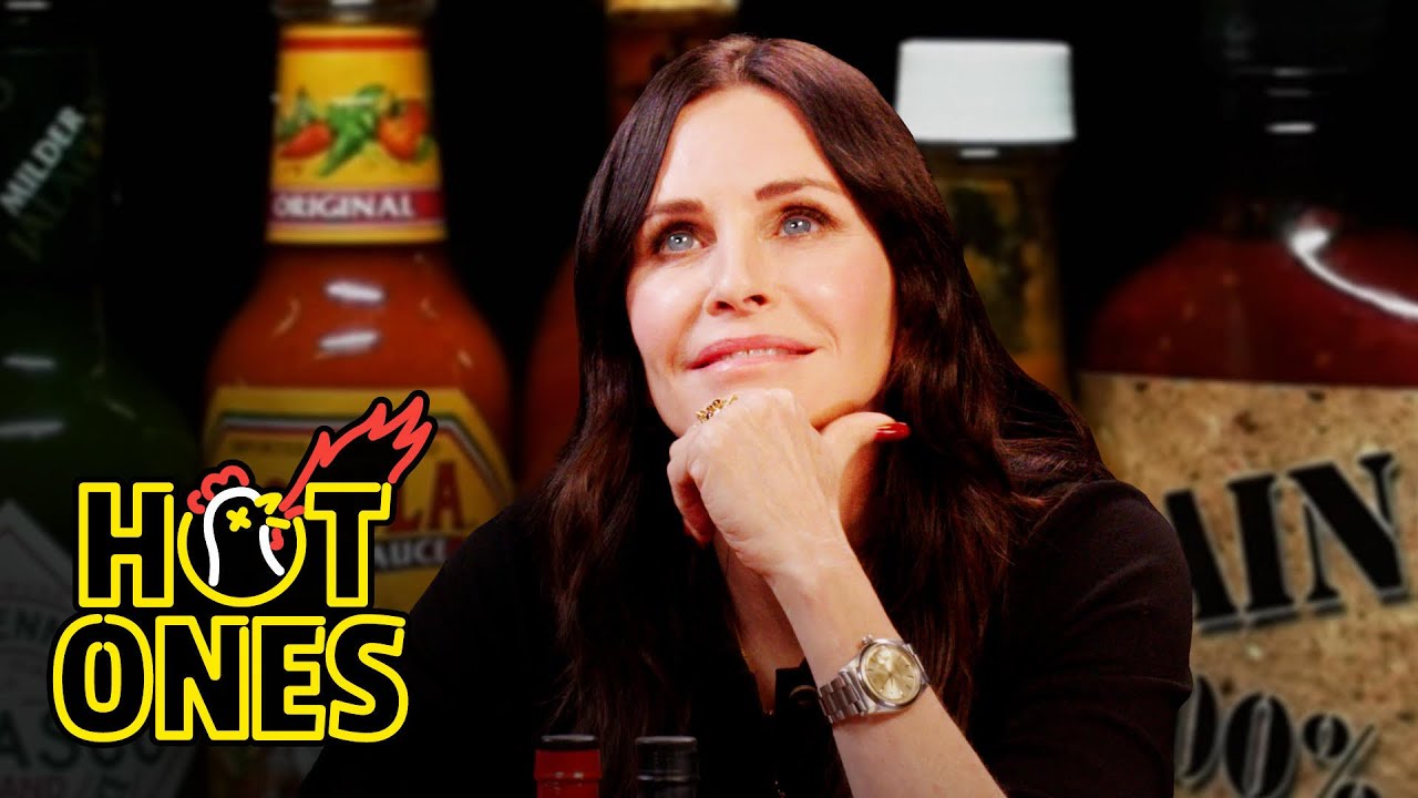 Courteney Cox on Hot Ones