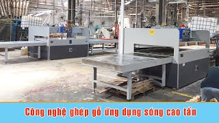 Chuyền máy lăn keo, ghép ván bằng sóng cao tần | FC-1040H