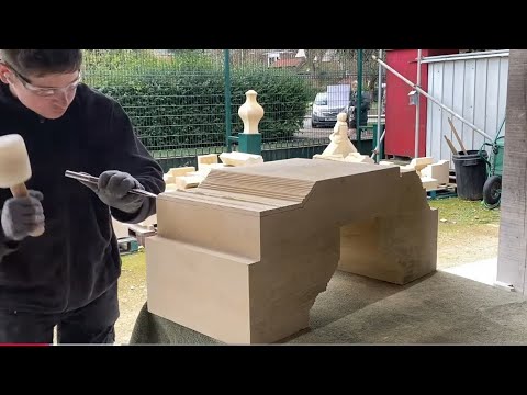Stonemason Working At York Minster