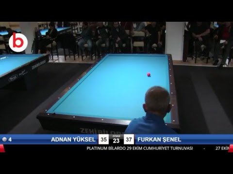 ADNAN YÜKSEL & FURKAN ŞENEL Bilardo Maçı - PLATINUM BİLARDO - 2018 CUMHURİYET TURNUVASI-4.TUR