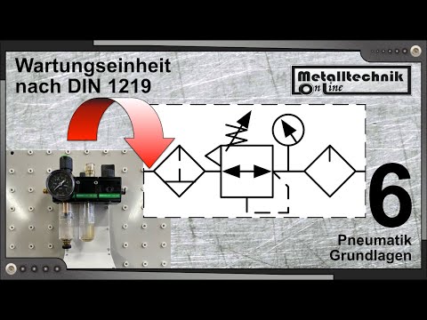 Pneumatik Grundlagen – Funktion und Darstellung der Wartungseinheit nach DIN 1219