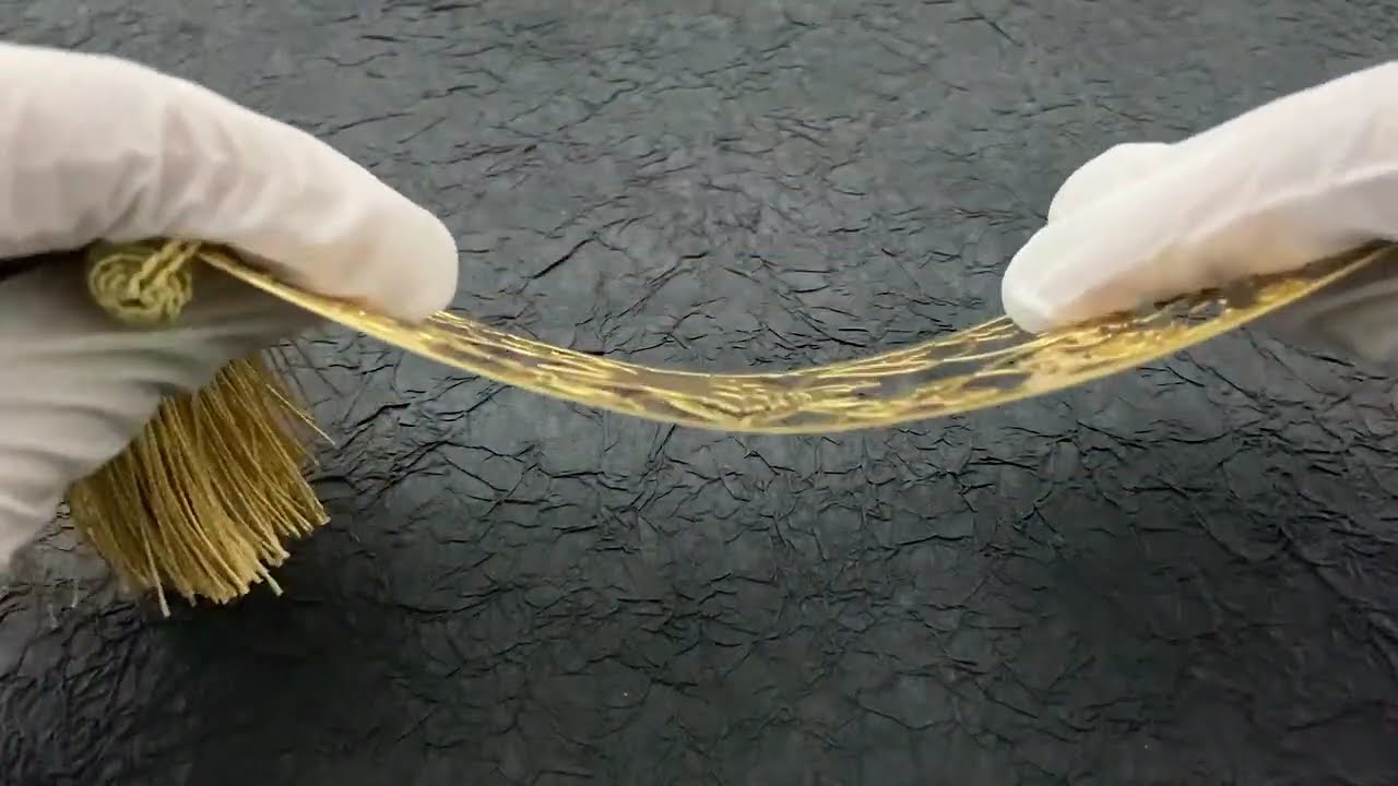 3006-Rectangular Brass Openwork Unique Bookmarks with Tassel