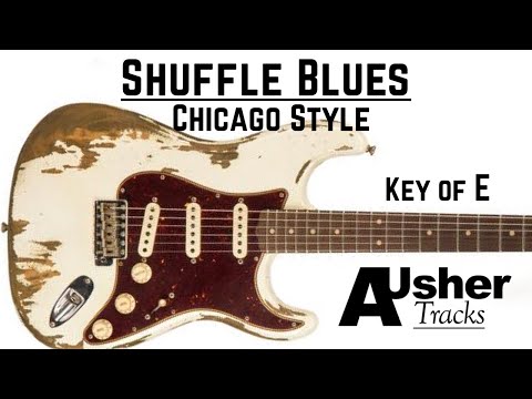 Chicago Shuffle Blues in E | Guitar Backing Track