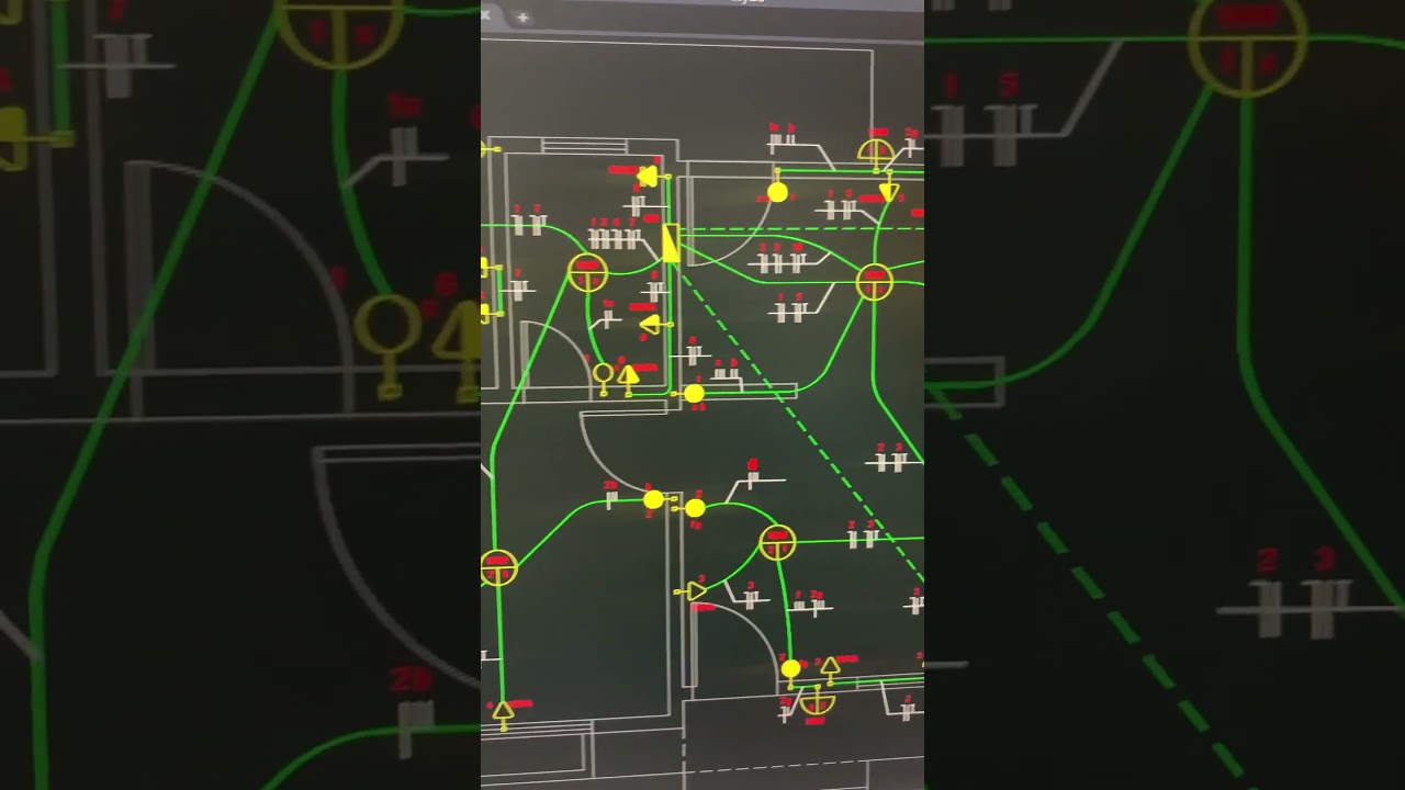 Diagrama de Instalações elétricas residenciais - Auto Cad - Projeto Elétrico