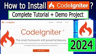 Download the video "How to Install CodeIgniter 4 on Windows 10/11 | 2024 Update | Demo CodeIgniter Project"