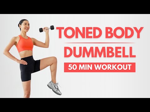 50 Min Dumbbell Full Body Workout | Get Toned & Burn Fat