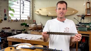 Check Guitar Necks are Straight with the Notched Straightedge