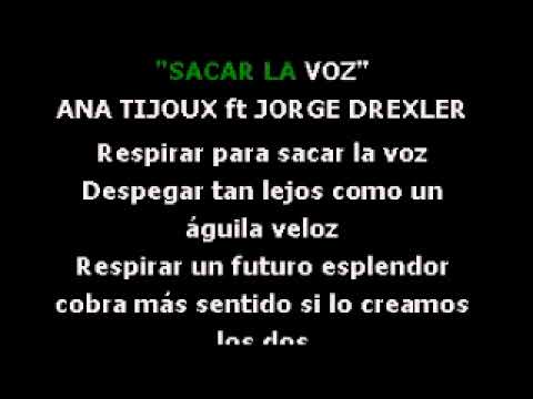 KARAOKE - Ana Tijoux - Sacar La Voz ft Jorge Drexler // DEMO PISTA INSTRUMENTAL