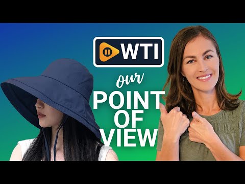 Wide Brim Bucket Hat - UPF50+ Protection Travel Beach Sun Hat with Semi-Rigid Adjustable Foldable Brim Medium-Large Navy - WTI product video review