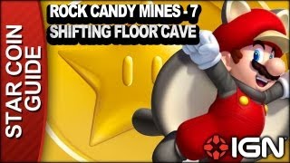 New Super Mario Bros. U 3 Star Coin Walkthrough - Rock Candy Mines-7: Shifting Floor Cave