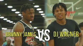 BRONNY JAMES vs DJ WAGNER! SHOWDOWN At EYBL Louisville