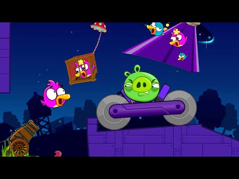 Angry Birds Collection Hacked 4 - RESCUE TEAM BIRDS BY FORCING PIGGIES TRUCK!