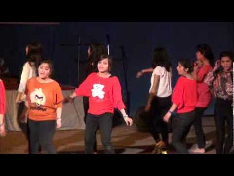 Mahima with her colleagues @ cultural program, parents day, 2013