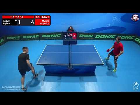 17:00 Vadym Hryban 3-0 Mykola Halynskyi West 3 WIN CUP 04.11.2022 | TABLE TENNIS WINCUP