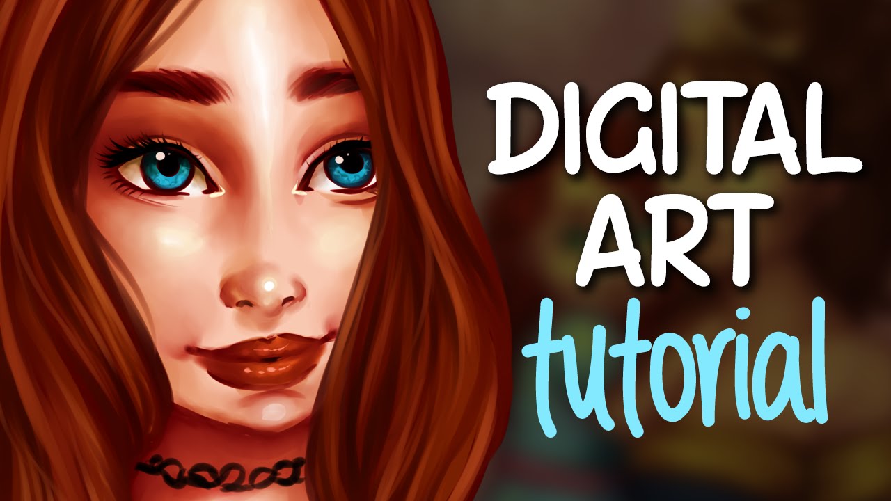 DIGITAL ART TUTORIAL | My digital drawing process | Jenna Drawing