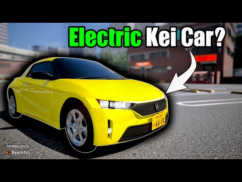 I Made a Sporty ELECTRIC Kei Car... That's Way Too Powerful! | Automation Game & BeamNG.drive