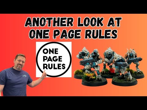 One Page Rules Is Making Huge Strides Forward