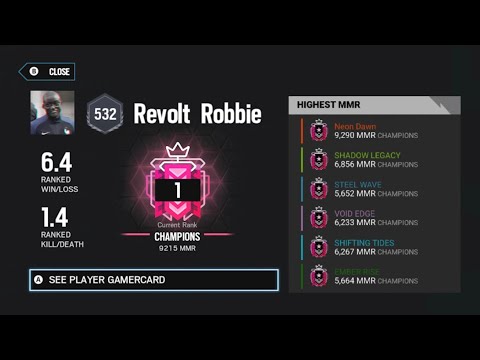 How #1 Champion Plays Ranked - Rainbow Six Siege Console