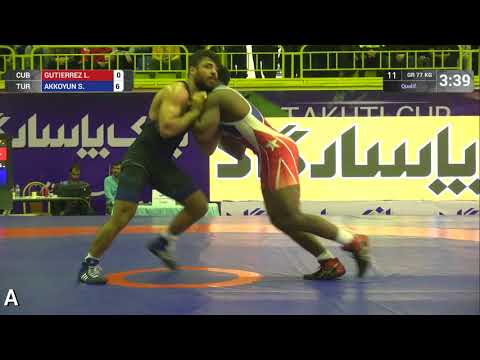 Qual. GR - 77 kg: L. GUTIERREZ (CUB) v. S. AKKOYUN (TUR)