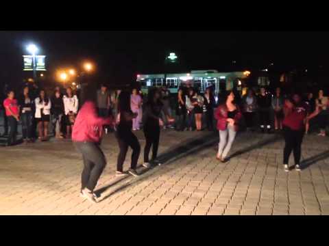 LTA Beta Theta Strolling and Saluting at Lambda Theta Phi Yardshow 2014