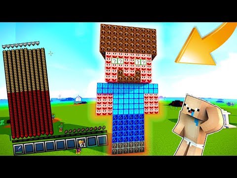 DEV HEROBRİNE ŞANS BLOKLARI !! 1000 CAN VERDİ !- Minecraft