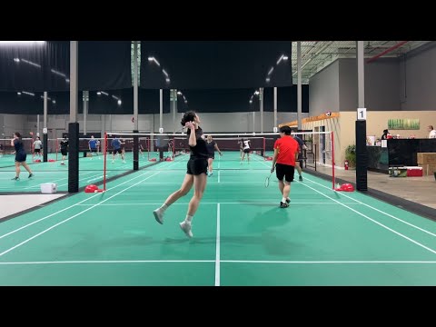 Badminton at MBPC | Louise & Patrick vs Jenny & Donald | Mixed doubles | Match highlights | 