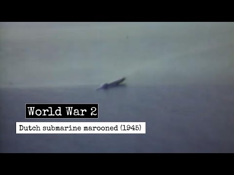 World War 2 - Dutch Submarine Marooned On Reef - Pacific Theater Of Second World War