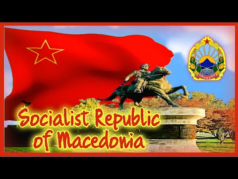 NORTH MACEDONIA with Yugoslav Anthem Macedonian version - vocal