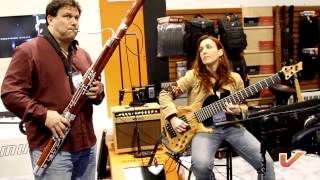 Gruv Gear Artist Ariane Cap performs live with Paul Hanson at the 2013 NAMM Show
