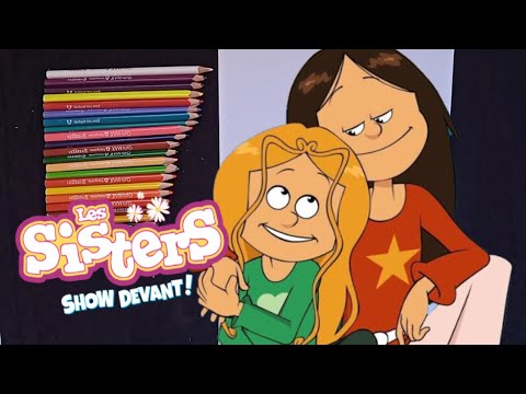 How to draw and Color #78 Les Sisters / Comment dessiner et colorier Les Sisters #79