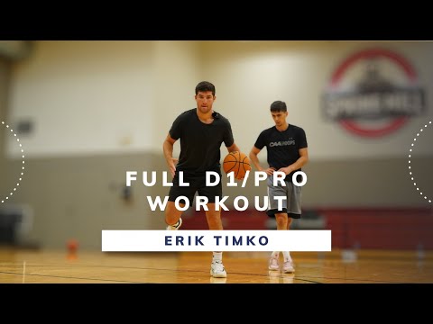 Elite D1/Pro Footwork Workout w/ Overseas Pro Erik Timko - D1 Delaware Guard!