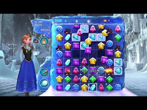 Frozen Free Fall: Snowball Fight Level 217 Walkthrough, No Power Ups