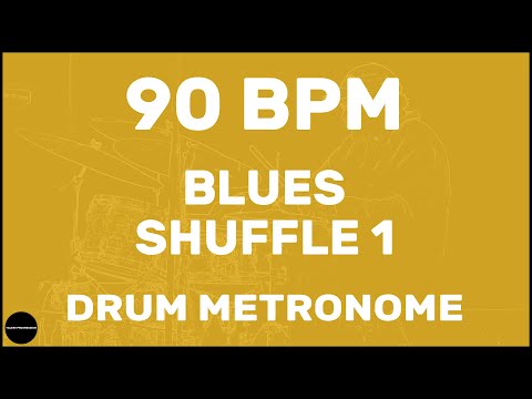 Blues Shuffle 1 | Drum Metronome Loop | 90 BPM