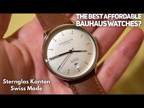 STERNGLAS Kanton Swiss Made Automatic Bauhaus Watch Review   German Watches