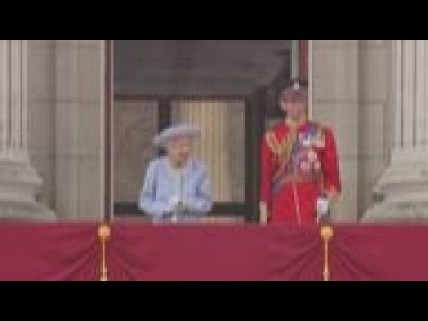 Queen, royal family see flypast from palace balcony
