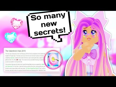 Finding New Secrets Diamond And Halo Tricks Roblox Royale High - 