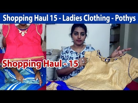 Shopping Haul in Tamil / Shopping Haul 15 T.Nagar Pothys - Ladies Clothing shopping Video Video