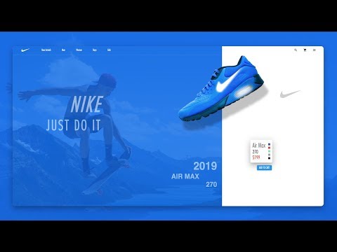 Beautiful Nike Web Design Concept With Flutter | FUI EP01
