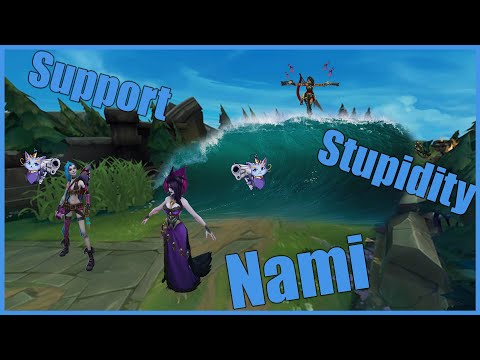 Support Stupidity: Tsunami Nami Drowns Everyone | League of Legends
