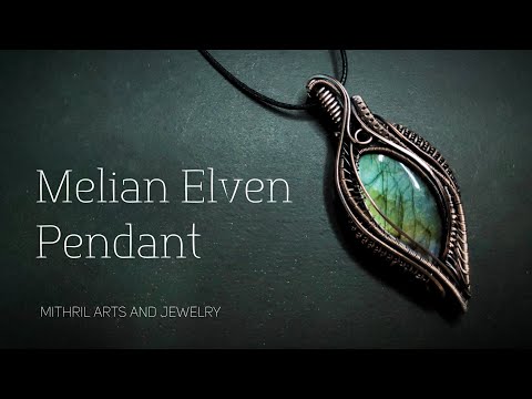🌟FREE WIRE WEAVE PENDANT TUTORIAL MADE EASY🌟 Melian Elven Pendant (FOR LEFT-HANDED)