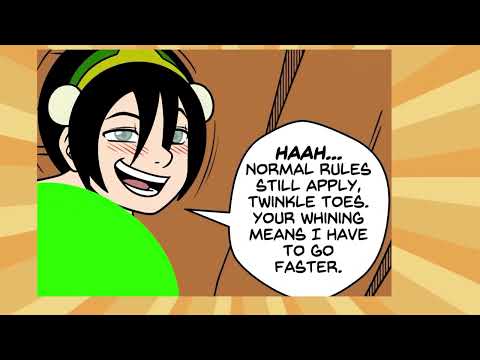 💥Toph teaches Aang Earthbending Techniques | Avatar Comic Dub