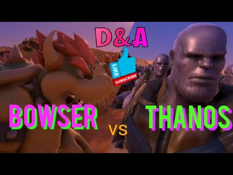 Bowser vs Thanos mash up everybody poops #battleroom #uebs #gaming #thanos #epicbattle #bowser