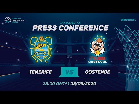 Iberostar Tenerife v Filou Oostende - Press Conference - Basketball Champions League 2019-20
