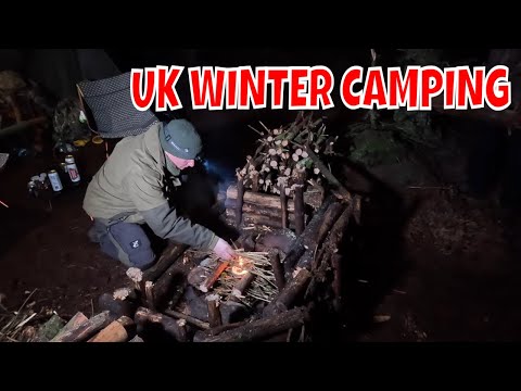 Uk Woodland Adventure: Cold Weather Camping With Tarp And Bivvy!