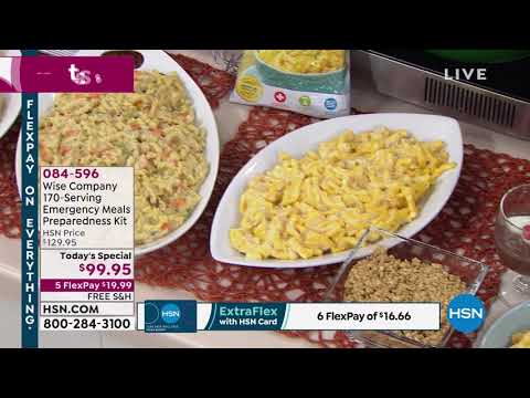 Wise Company 170Serving Emergency Meals Preparedness Kit