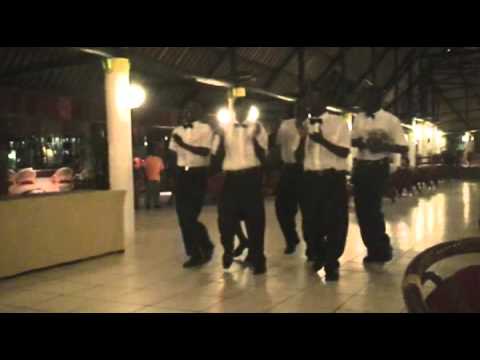 Ritual of Kenyan waiters