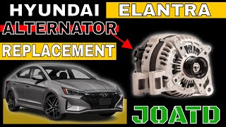 Hyundai Elantra SE (2018, 2019, 2020) Alternator Removal & Replacement (JOATD)